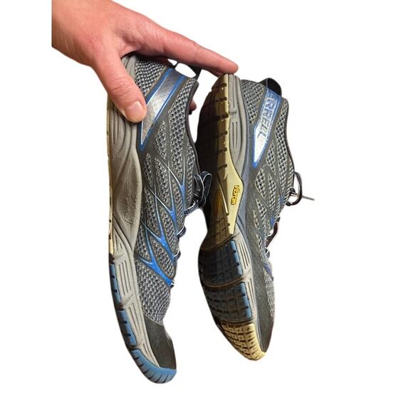 Merrell Road Glove 3 Trail Running Sneakers Minimalist Shoes Gray Blue Men's 11 - Picture 8 of 10